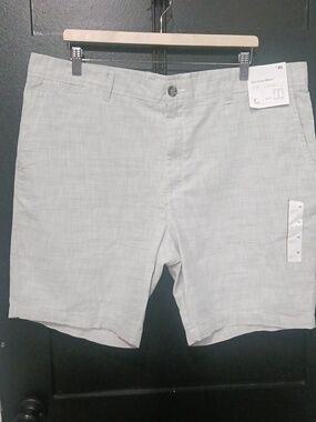 Goodfellow Light Gray Linen Blend Shorts
